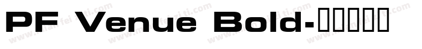 PF Venue Bold字体转换
